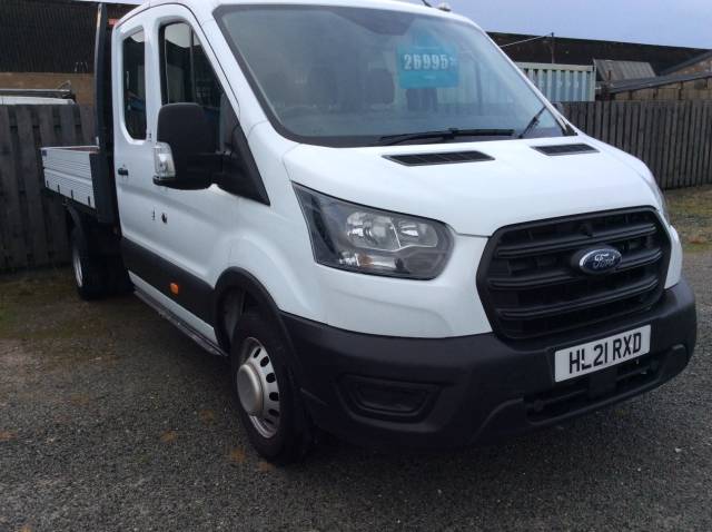 Ford Transit 2.0 EcoBlue 130ps Double Cab Chassis Tipper Diesel White