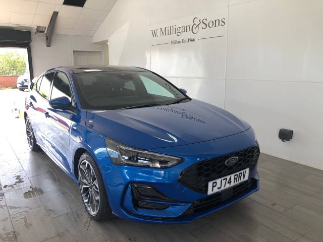 Ford Focus 1.0 EcoBoost Hybrid mHEV 155 ST-Line X 5dr Auto Hatchback Petrol Blue