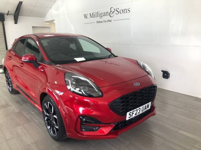 Ford Puma 1.0 EcoBoost Hybrid mHEV 155 ST-Line X 5dr Hatchback Petrol Red